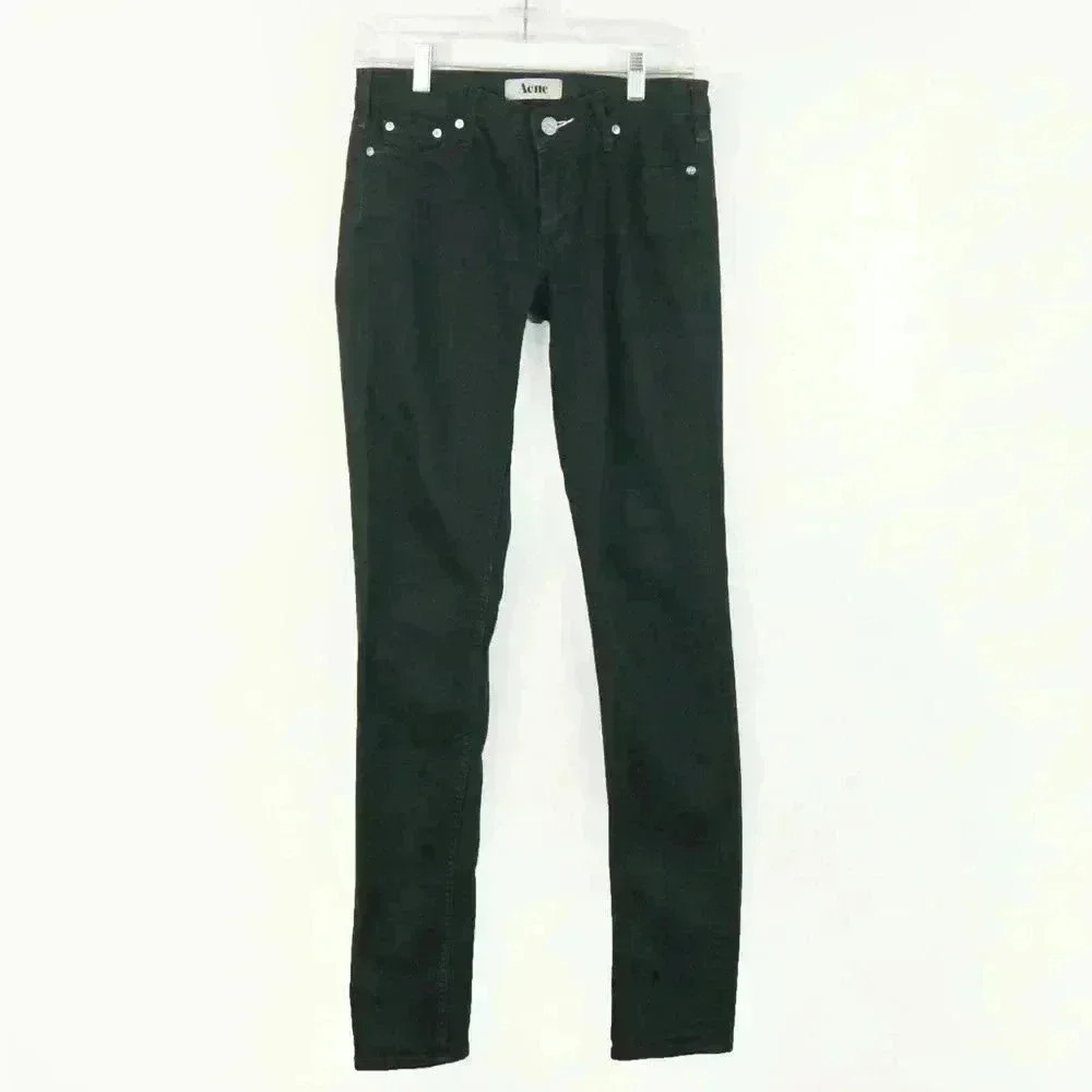 ACNE Studios Kex/Wet  Black Black Skinny Jeans